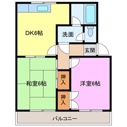 長牧 徒歩7分 1階の物件間取画像